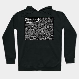 Cincinnati Ohio Map Hoodie